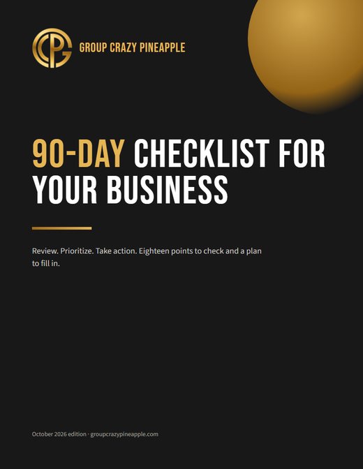 90-day checklist for your business: the guide and the tool