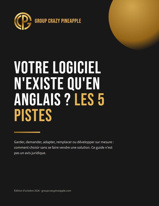 Votre logiciel n'existe qu'en anglais ? Les 5 pistes