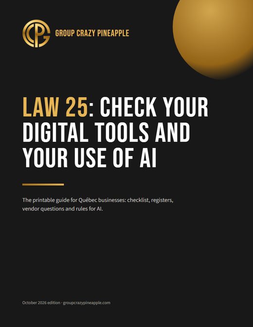 Law 25: check your digital tools and your use of AI