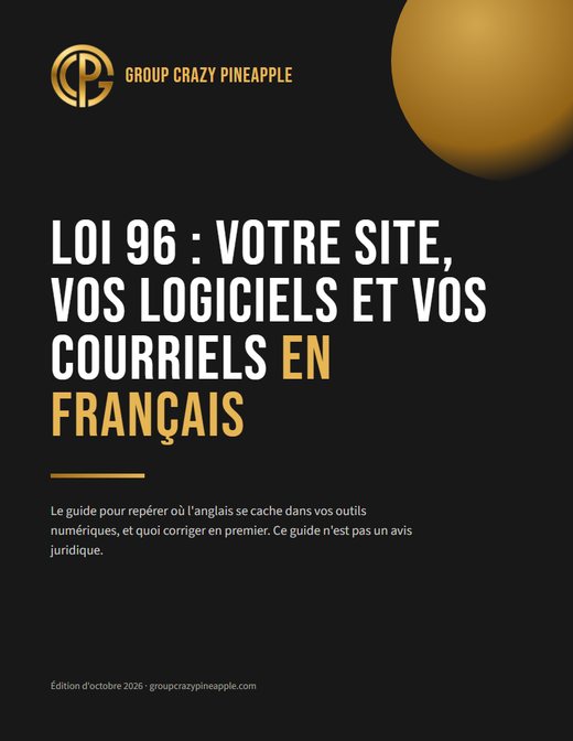 Loi 96 : votre site, vos logiciels et vos courriels en français
