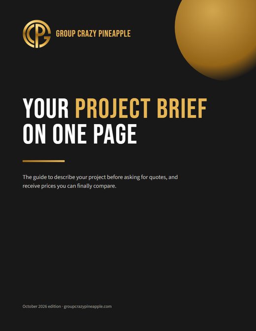 Your one-page project brief: the tool and the template