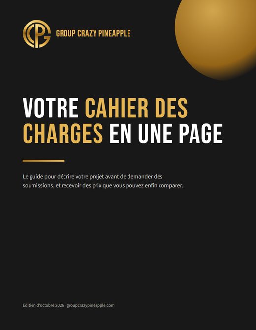 Votre cahier des charges en une page : l'outil et le gabarit