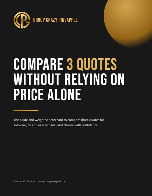 Compare 3 software development quotes: the scorecard and the guide