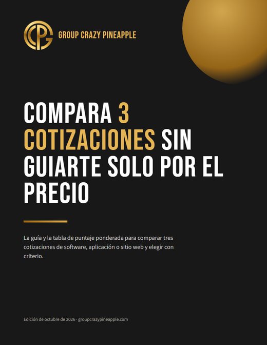 Comparar 3 cotizaciones de desarrollo: la tabla y la guía
