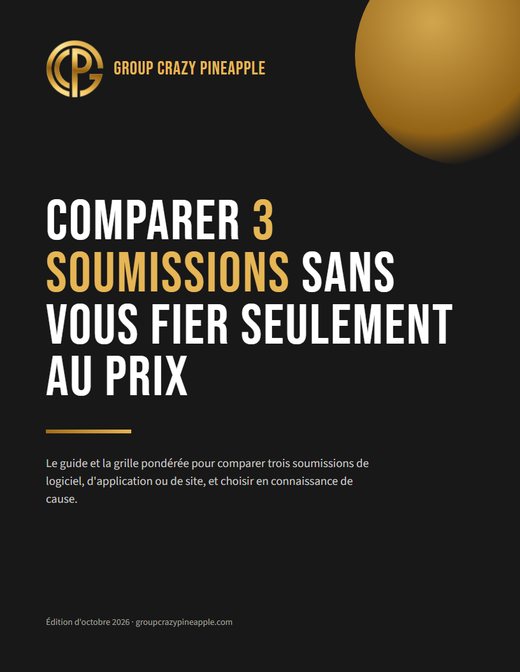 Comparer 3 soumissions de développement : la grille et le guide