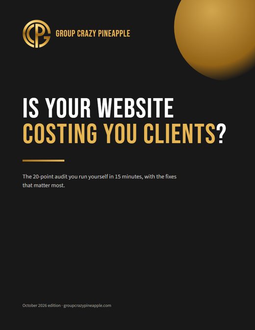 Is your website costing you clients? The 20-point audit and the guide